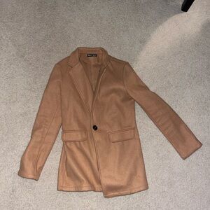 SHEIN Camel Blazer Coat